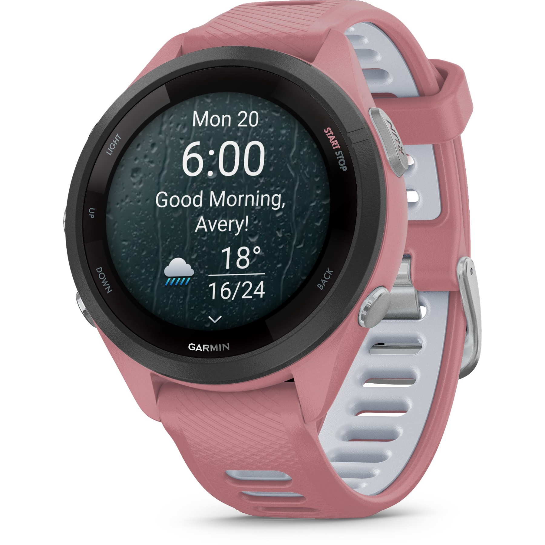 Garmin Forerunner 265S GPS Laufuhr altrosa:steinweiss
