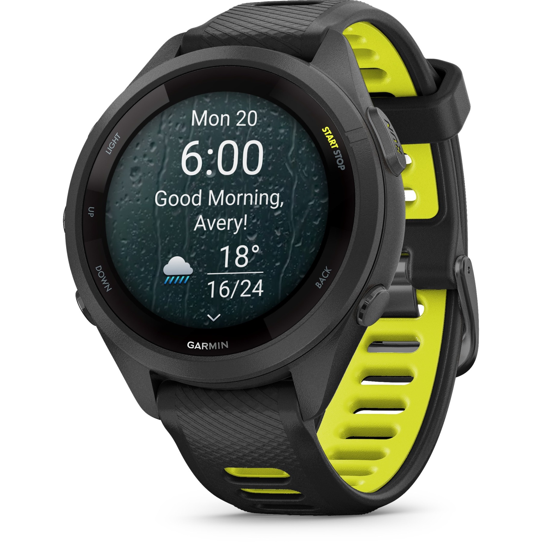 Garmin Forerunner 265S GPS Laufuhr schwarz:zitronengelb