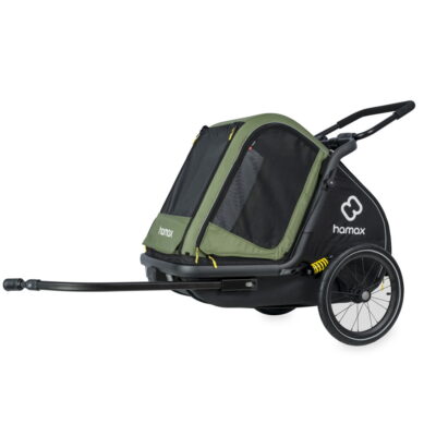Hamax Pluto Medium Fahrradanhänger grün:schwarz