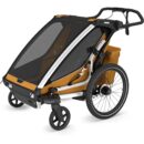 Thule Chariot Sport 2 Double Fahrradanhänger für 2 Kinder natural gold