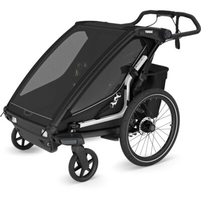 Thule Chariot Sport 2 Double Fahrradanhänger für 2 Kinder schwarz
