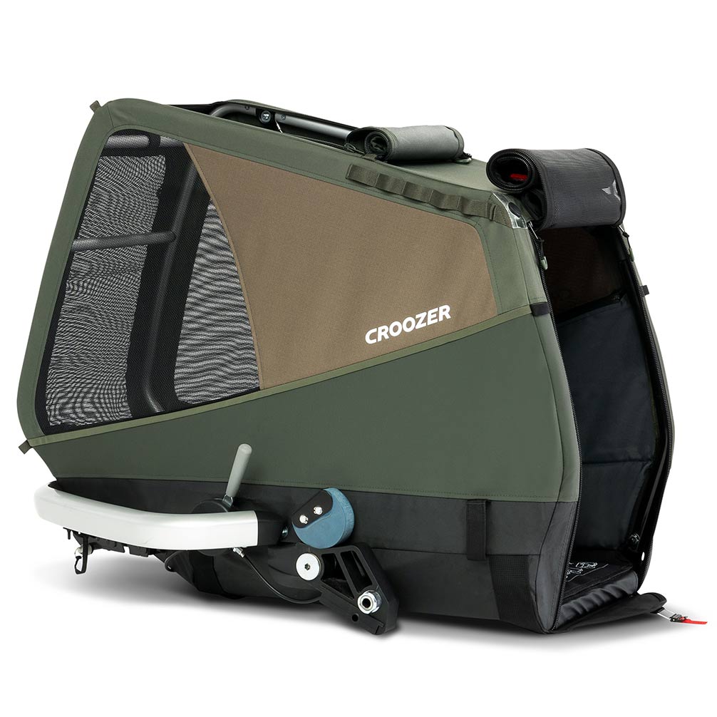 croozer dog enna fahrradanhaenger hunde moss green h 1275029