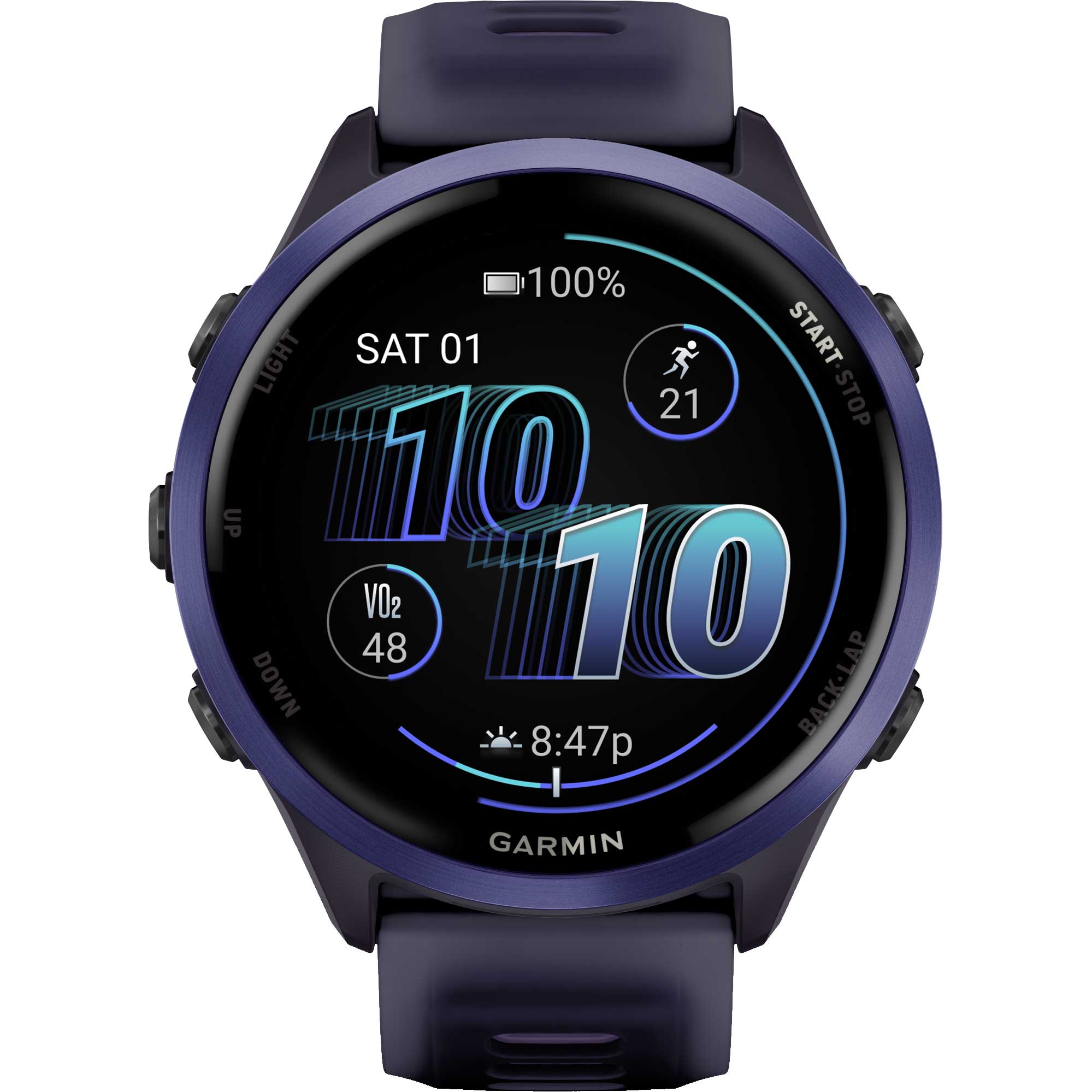 garmin forerunner 570 gps smartwatch 47mm imperialpurple indigo 06 1876646