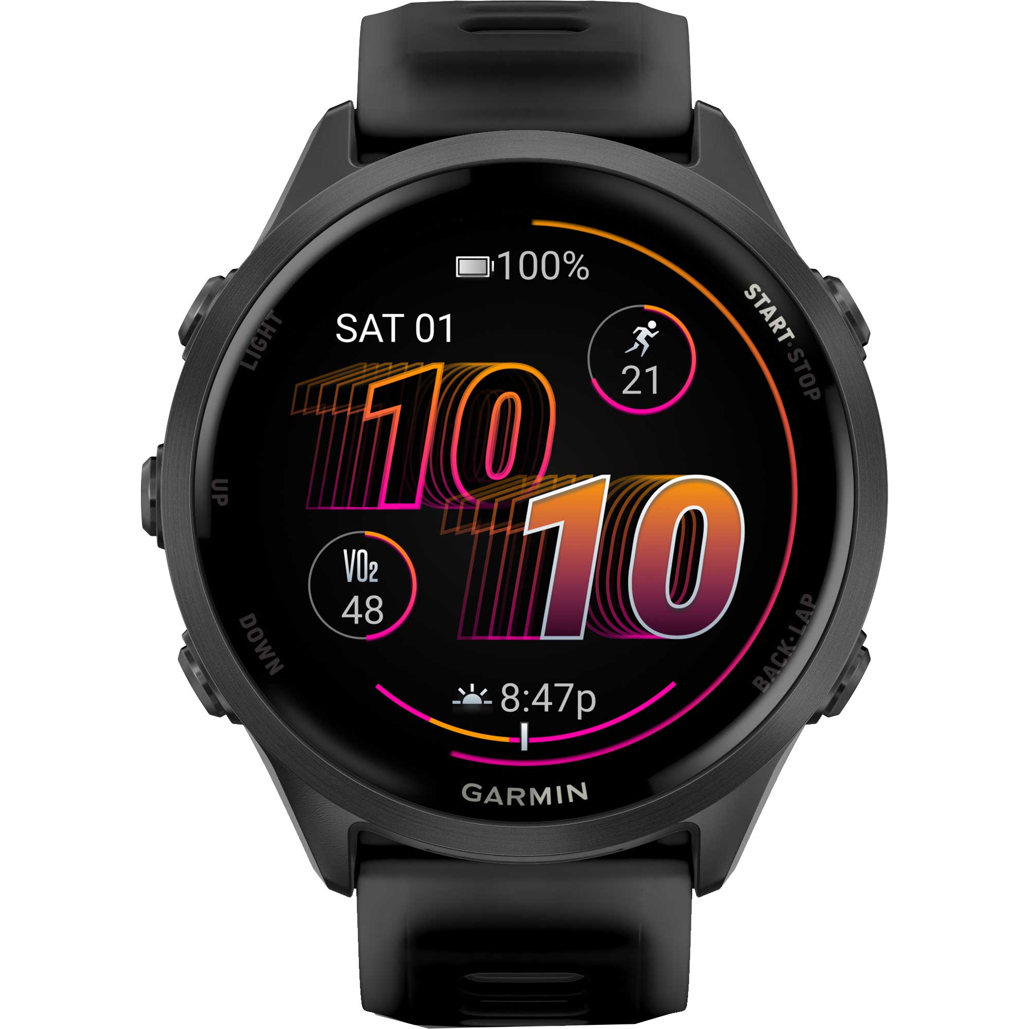 garmin forerunner 570 gps smartwatch 47mm slategrey black 04 1876634