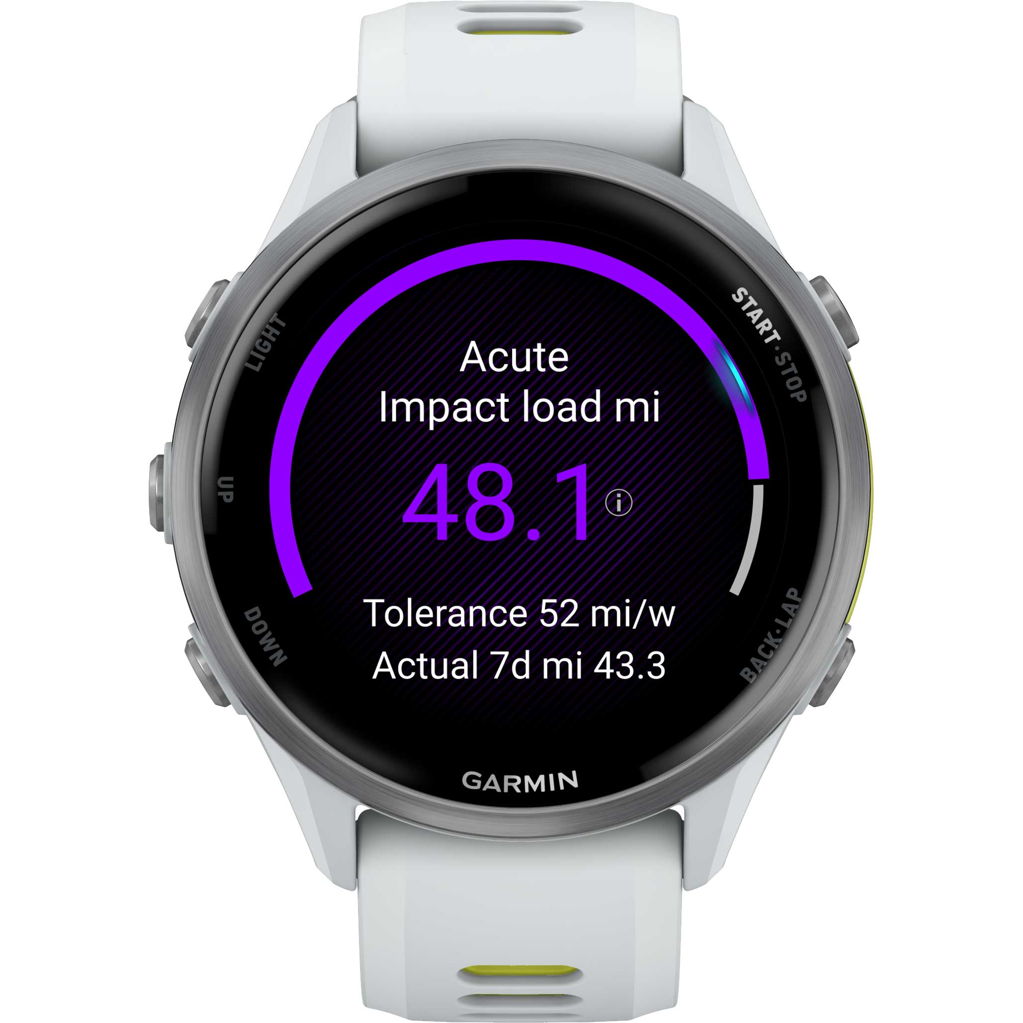 garmin forerunner 970 gps smartwatch whitestone ampyellow titanium 05 1876972