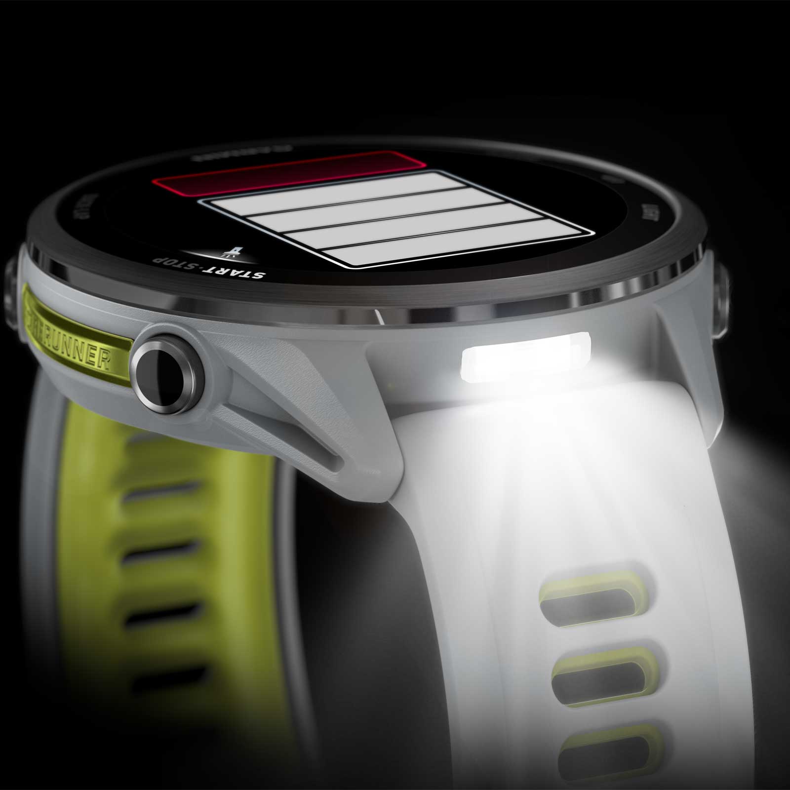 garmin forerunner 970 gps smartwatch whitestone ampyellow titanium 09 1876976