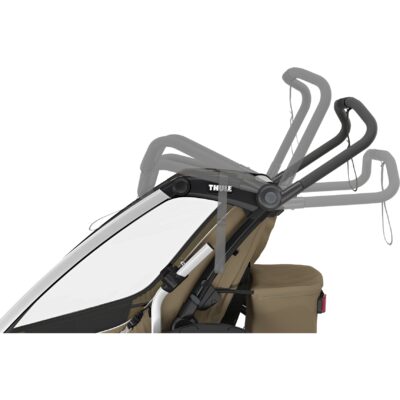 thule chariot cross 2 single bike trailer 1 kid dark slate 3 1849464