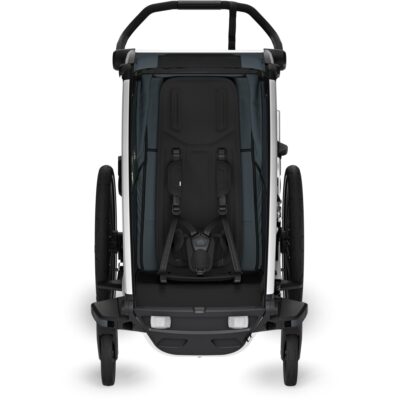 thule chariot cross 2 single bike trailer 1 kid dark slate 8 1849469