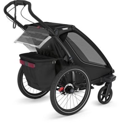 thule chariot sport 2 single bike trailer 1 kid black 2 1849593