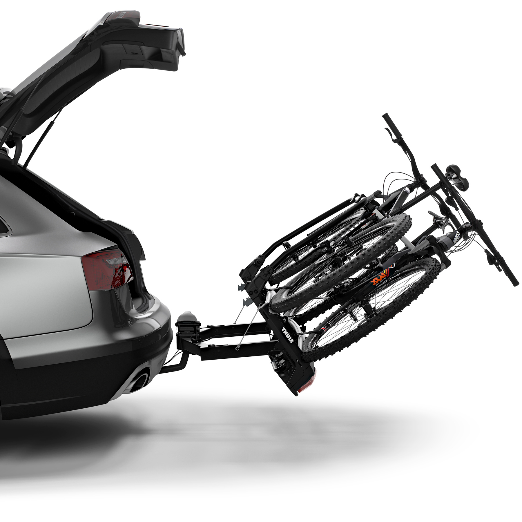 thule velospace xt 2 bike rack for two bikes aluminium 11 1314937