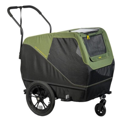 xlc bike trailer dog large bs c13 moss green lime black a 1871657
